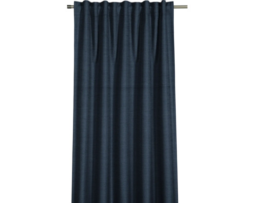 Modrý, nepriehľadný závesný panel so skladanou páskou