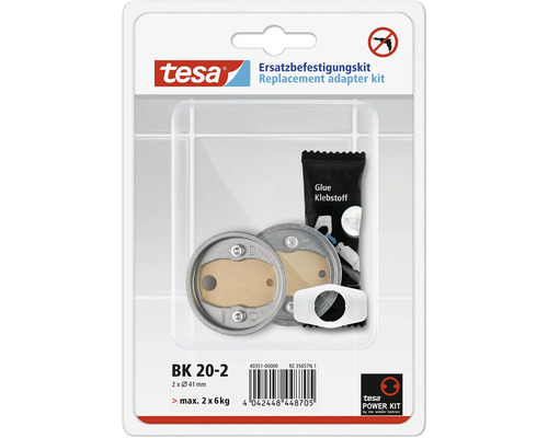 Náhradná upevňovacia súprava Tesa s lepidlom a adaptérmi