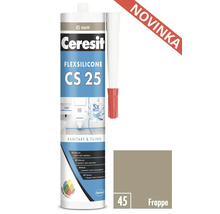 Ceresit Flexsilicone CS 25 sanitárny a škárovací silikón, farba Frappe