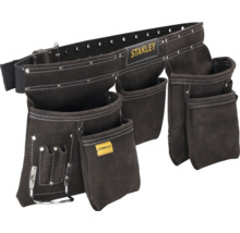Kožený opasok na náradie Stanley s niekoľkými vreckami
