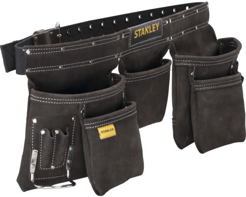 Kožený opasok na náradie Stanley STST1-80113 Kožený opasok na náradie Stanley s niekoľkými vreckami