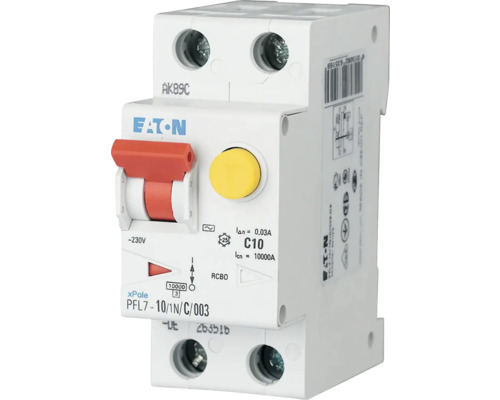 Prúdový chránič EATON kombi TYP A 1P 10A 10kA 30mA Prúdový chránič Eaton