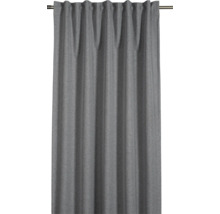 Sivý záves so skrytou páskou na závesovej tyči