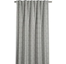 Záclona so závesom na riasiacej páske a vzorom