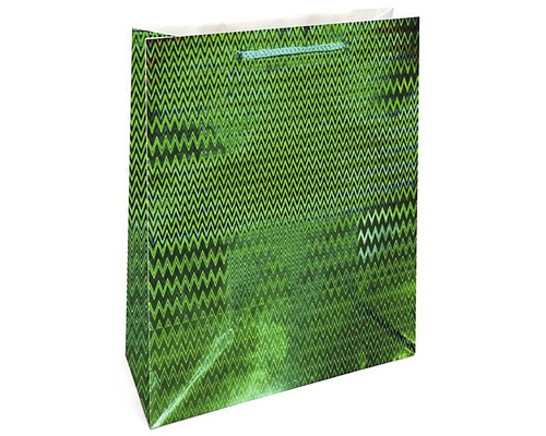 Darčeková taška so vzorom cik cak