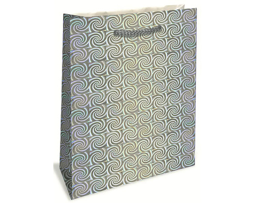 Darčeková taška so špirálovým vzorom a držadlami