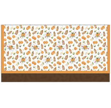 Dekoratívne voskované plátno so vzorom darčekov a pomarančov