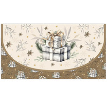 Dekoratívna rohožka s motívom darčeka pre vnútorné použitie