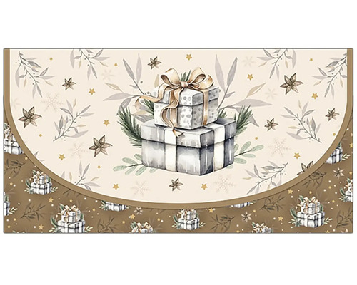 Obálka na peniaze VNC UOJ 0006 Dekoratívna rohožka s motívom darčeka pre vnútorné použitie