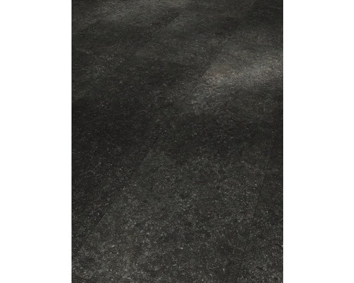 Tmavá podlahová krytina s kamenným dekorom do interiéru