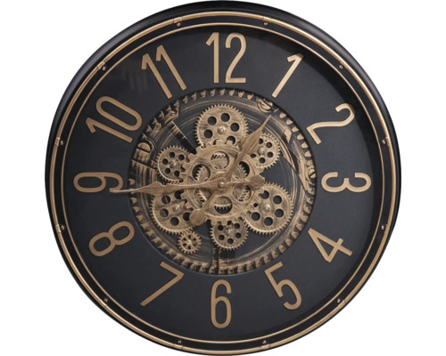 Dekoratívne nástenné hodiny s dizajnom ozubeného kolesa