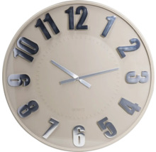 Nástenné hodiny so striebornými ručičkami a číslicami