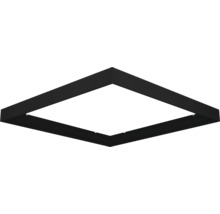 Štvorcové stropné svietidlo v čiernej farbe