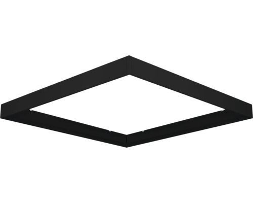 Štvorcové stropné svietidlo v čiernej farbe