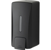 Čierny dávkovač mydla na montáž na stenu