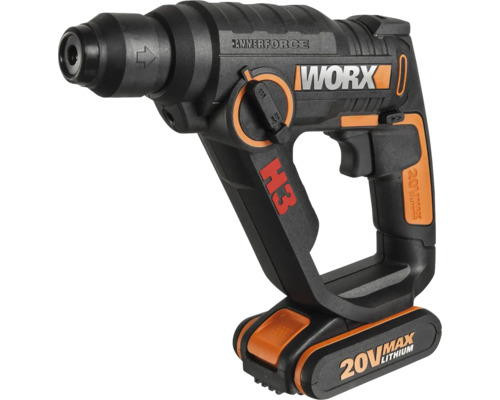 Aku vŕtacie kladivo Worx 20V WX390.1 SDS plus vrátane aku Vŕtacie kladivo značky Worx
