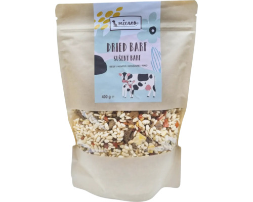 Balenie Mixano Dried Barf Hovädzie, 400 gramov