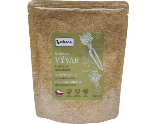 Mixano zeleninový vývar s hmyzím proteínom v 200-gramovom balení