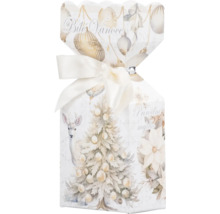 Balenie s vianočným dizajnom pre prírodné mydlo