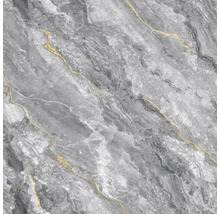 Sivá mramorová dlaždica so zlatým vzorom