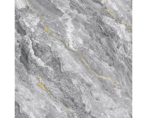 Sivá mramorová dlaždica so zlatými akcentmi