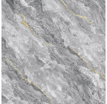 Sivá mramorová dlaždica so zlatými akcentmi