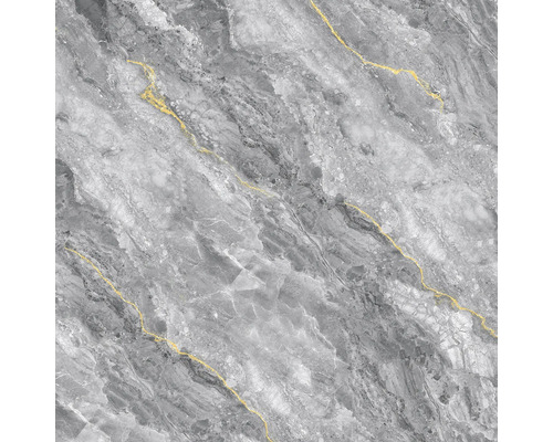 Sivá mramorová dlaždica so zlatými akcentmi