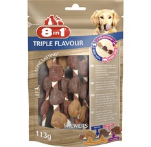 8in1 Triple Flavour psie maškrty špízy, 113 gramov