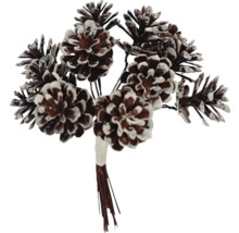 Dekoratívna kytica z borovicových šišiek na slávnostné príležitosti