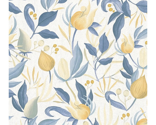 Kvetinová tapeta s kvetmi a listami