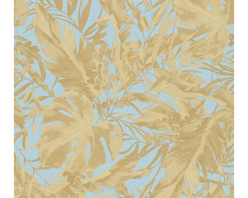 Tapeta so vzorom listov na svetlom pozadí