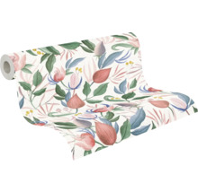 Rola tapety s kvetmi a listami