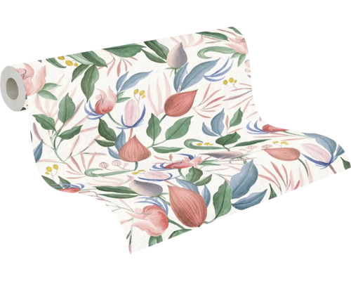 Rola tapety s kvetmi a listami