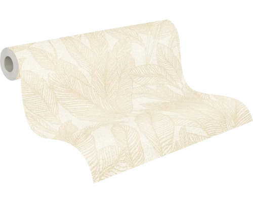 Rolka tapety s listovým vzorom