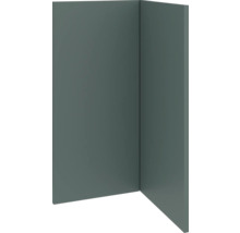 Rohový pohľad na jednoduchý nábytok doskového typu