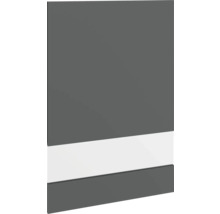 Sivý nábytkový panel s bielym pruhom pre interiérové úpravy