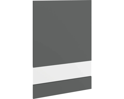 Sivý nábytkový panel s bielym pruhom pre interiérové úpravy