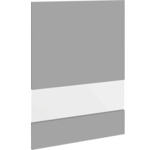 Sivý nábytkový panel s bielou vložkou