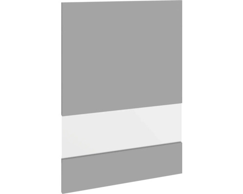Sivý nábytkový panel s bielou vložkou