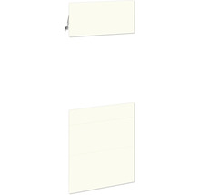 Biely prvok kuchynskej skrinky