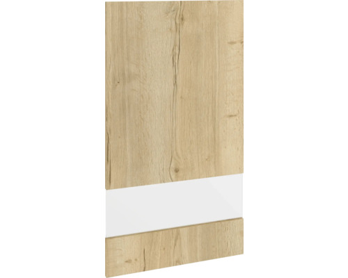 Drevená dekoračná doska s bielym akcentom