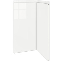 Dve lesklé biele nábytkové čelá