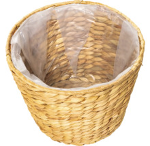 Košový kvetináč z vodného hyacintu s fóliou