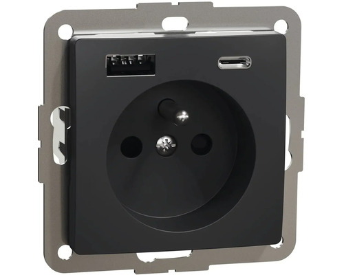 Zásuvka s USB a USB-C portom