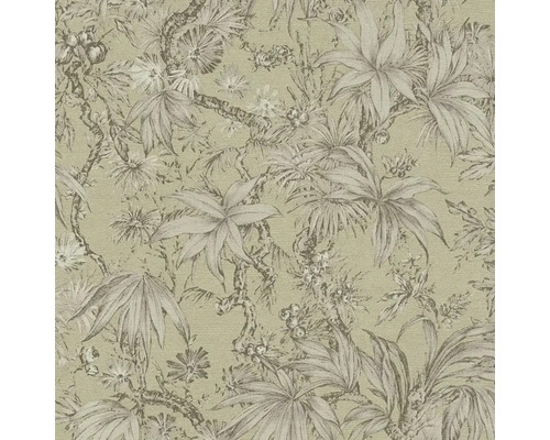Vliesová tapeta History of Art 790475 Natur sivá zelená 10,05 x 0,53 m Tapeta s kvetinovým vzorom