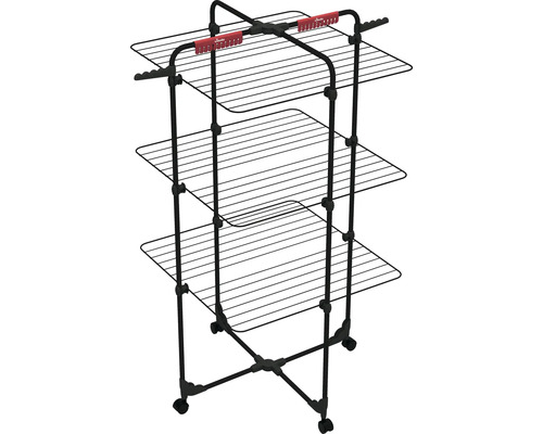 Sušiak na bielizeň s tromi úrovňami a kolieskami