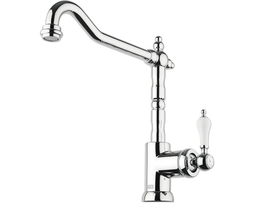 Kuchynská batéria s otočným výtokom a pákou