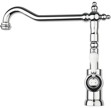 Vodovodný kohútik so zakriveným výtokom a pákou