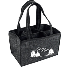 Plstená taška so šiestimi priehradkami a držadlami