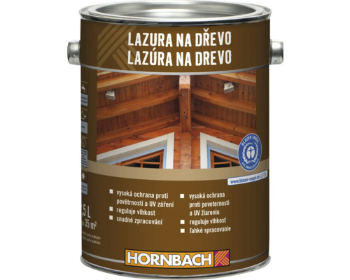 Univerzálna lazúra na drevo Hornbach, borovica 2,5 l Lazúra na drevo v kovovej nádobe s logom Hornbach